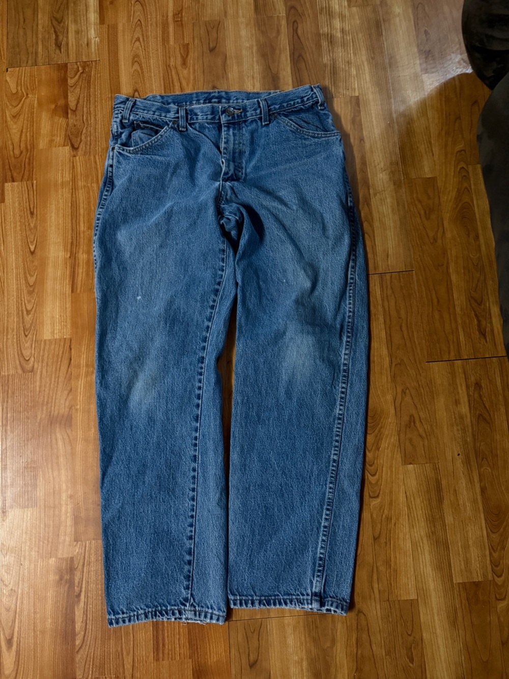 Dickies Men's Relaxed Blue Denim Jeans